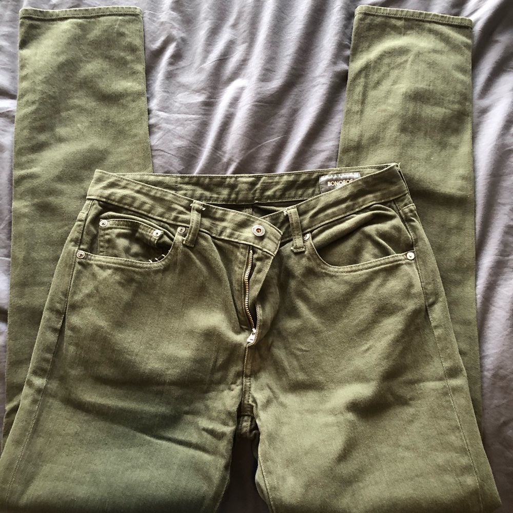 Bonobos Olive 32 x 34 Travel Jean